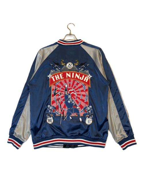 KINNIKUMAN MUSCLE APPAREL（キンニクマン）KINNIKUMAN　MUSCLE　APPAREL (キンニクマン) リバーシブルスカジャン ネイビー サイズ:Lの古着・服飾アイテム