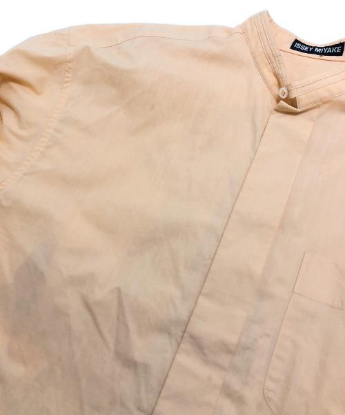 ISSEY MIYAKE（イッセイミヤケ）ISSEY MIYAKE (イッセイミヤケ) スタンドカラーシャツ オレンジ サイズ:Mの古着・服飾アイテム