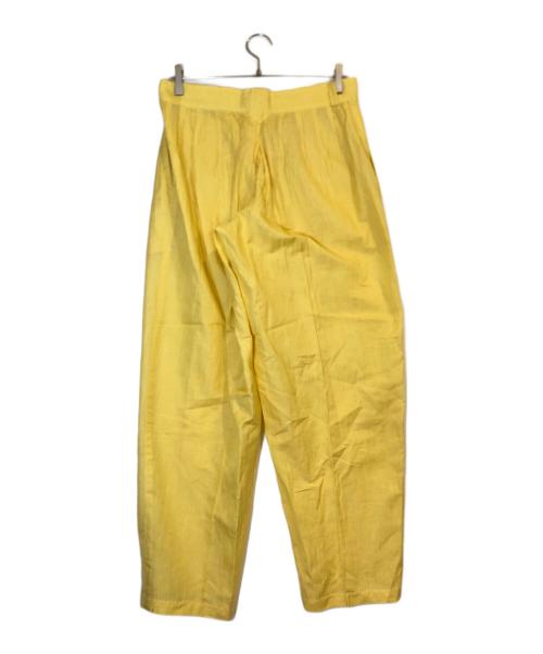 ISSEY MIYAKE MEN（イッセイミヤケメン）ISSEY MIYAKE MEN (イッセイミヤケメン) リネン混パンツ イエロー サイズ:Mの古着・服飾アイテム