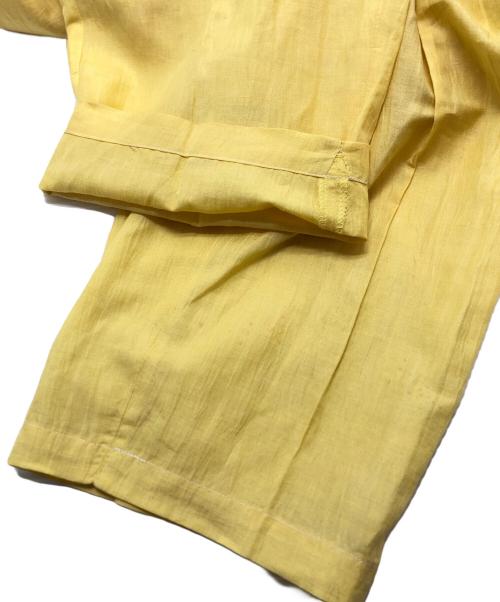 ISSEY MIYAKE MEN（イッセイミヤケメン）ISSEY MIYAKE MEN (イッセイミヤケメン) リネン混パンツ イエロー サイズ:Mの古着・服飾アイテム