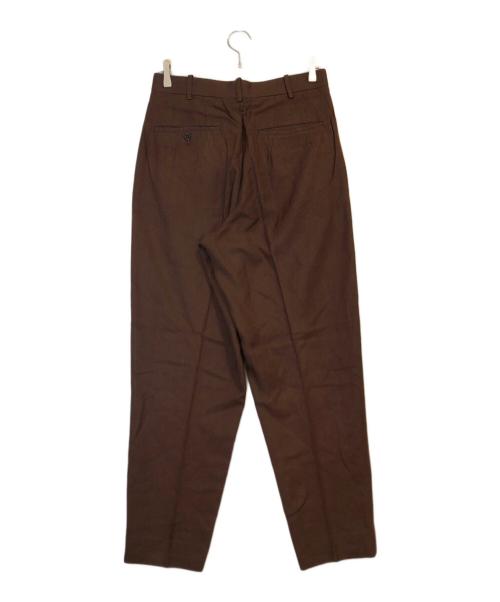 Yohji Yamamoto pour homme（ヨウジヤマモト プールオム）Yohji Yamamoto pour homme (ヨウジヤマモト プールオム) リネン混パンツ ブラウン サイズ:Mの古着・服飾アイテム