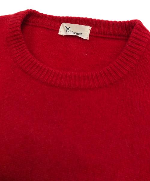 Y's for men（ワイズフォーメン）Y'S for men (ワイズフォーメン) クルーネックニット レッド サイズ:表記無しの古着・服飾アイテム