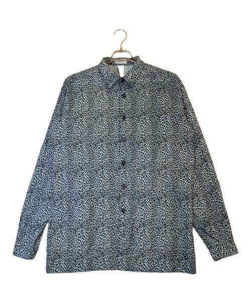 GIANNI VERSACE（ジャンニ・ヴェルサーチ）GIANNI VERSACE (ジャンニ・ヴェルサーチ) レオパード柄シャツ ブルー サイズ:50の古着・服飾アイテム