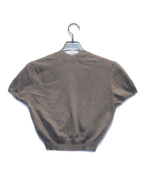 BRUNELLO CUCINELLI（ブルネロクチネリ）BRUNELLO CUCINELLI (ブルネロクチネリ) 半袖カーディガン ブラウン サイズ:Lの古着・服飾アイテム