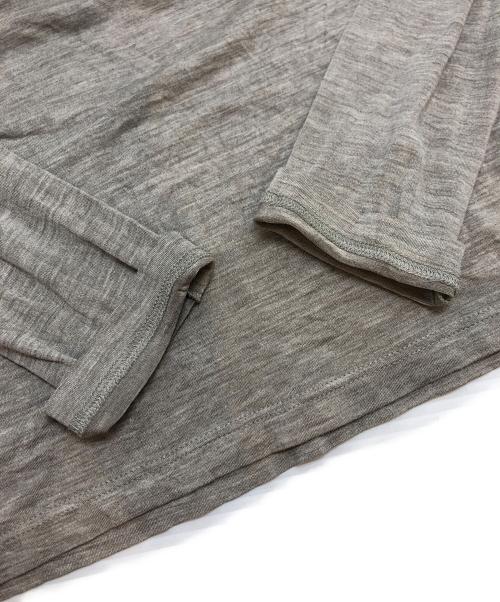 HERMES（エルメス）HERMES (エルメス) シルクカットソー グレー サイズ:36の古着・服飾アイテム