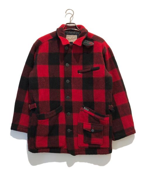 WOOLRICH（ウールリッチ）WOOLRICH (ウールリッチ) バッファローチェックウールジャケット レッド サイズ:Mの古着・服飾アイテム
