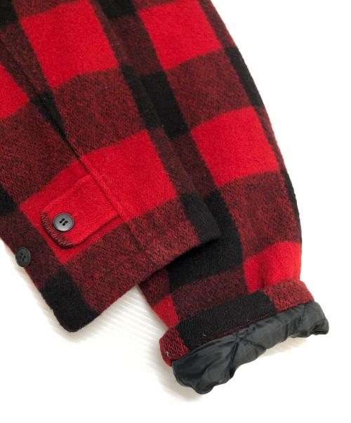 WOOLRICH（ウールリッチ）WOOLRICH (ウールリッチ) バッファローチェックウールジャケット レッド サイズ:Mの古着・服飾アイテム