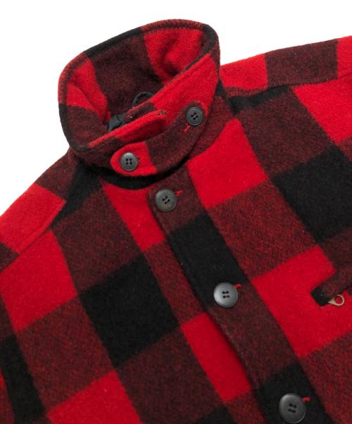 WOOLRICH（ウールリッチ）WOOLRICH (ウールリッチ) バッファローチェックウールジャケット レッド サイズ:Mの古着・服飾アイテム