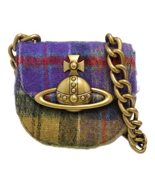 Vivienne Westwood（ヴィヴィアンウエストウッド）Vivienne Westwood (ヴィヴィアンウエストウッド) jodie saddle bag パープルの古着・服飾アイテム