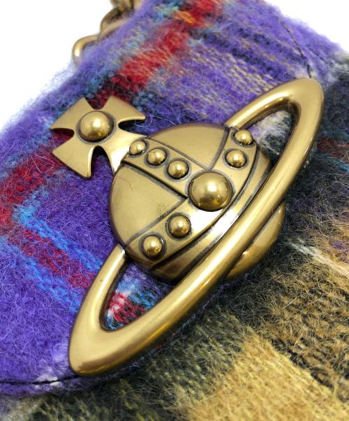 Vivienne Westwood（ヴィヴィアンウエストウッド）Vivienne Westwood (ヴィヴィアンウエストウッド) jodie saddle bag パープルの古着・服飾アイテム