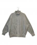 Graphpaperグラフペーパー）の古着「Compact Velour Track Jacket」｜グレー