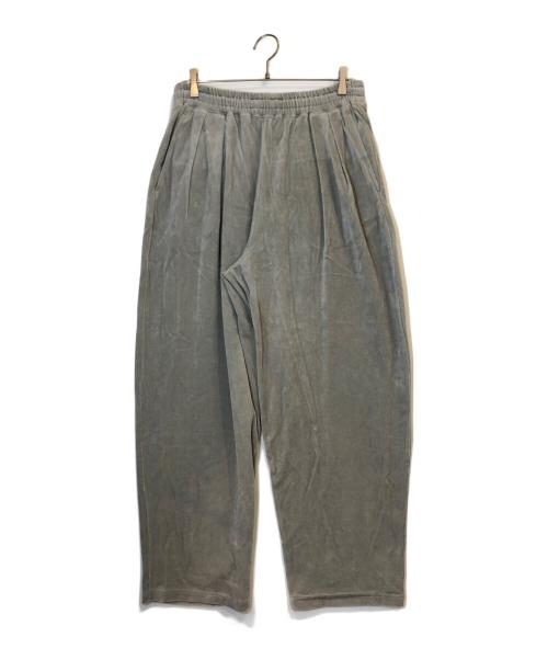 Graphpaper（グラフペーパー）Graphpaper (グラフペーパー) Compact Velour Easy Pants グレー サイズ:2の古着・服飾アイテム