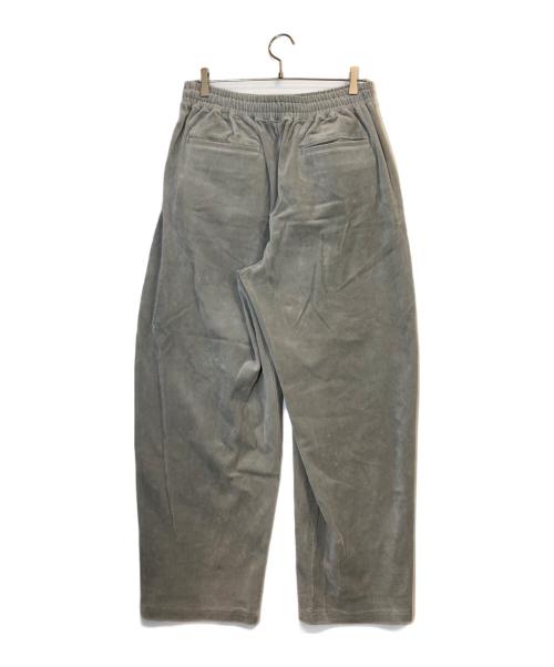 Graphpaper（グラフペーパー）Graphpaper (グラフペーパー) Compact Velour Easy Pants グレー サイズ:2の古着・服飾アイテム