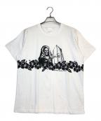 Stockholm Surfboard Clubストックホルム サーフボード クラブ）の古着「スカルプリントTシャツ」｜ホワイト