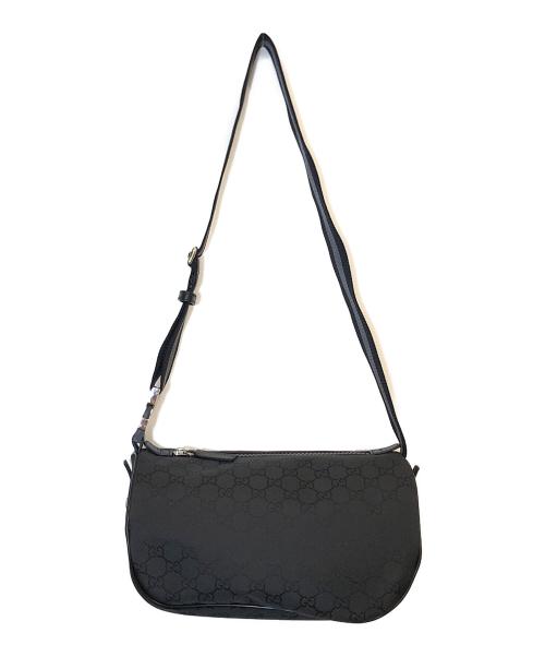 GUCCI（グッチ）GUCCI (グッチ) GGナイロンウエストバッグ ブラックの古着・服飾アイテム
