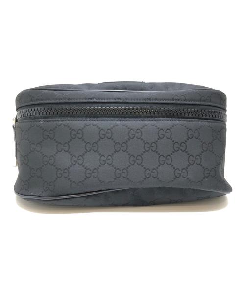 GUCCI（グッチ）GUCCI (グッチ) GGナイロンウエストバッグ ブラックの古着・服飾アイテム