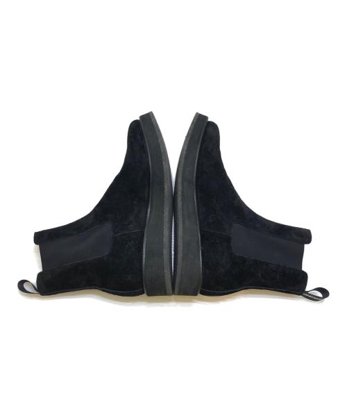 MINEDENIM（マインデニム）MINEDENIM (マインデニム) スウェードレザーサイドゴアブーツ ブラック サイズ:41の古着・服飾アイテム