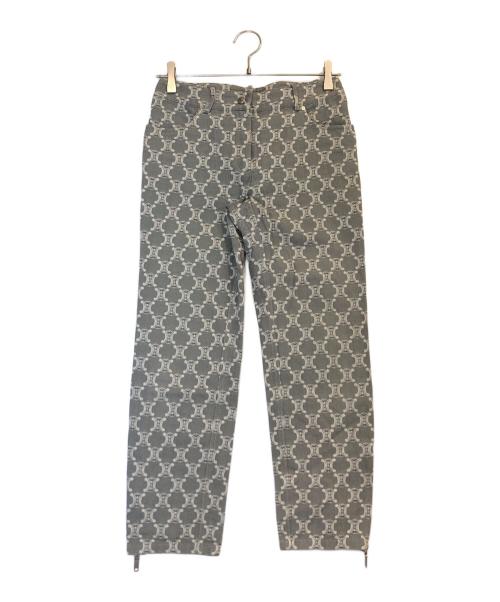 CELINE（セリーヌ）CELINE (セリーヌ) 総柄パンツ グレー サイズ:36の古着・服飾アイテム