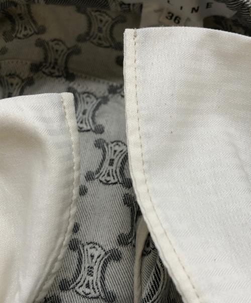 CELINE（セリーヌ）CELINE (セリーヌ) 総柄パンツ グレー サイズ:36の古着・服飾アイテム