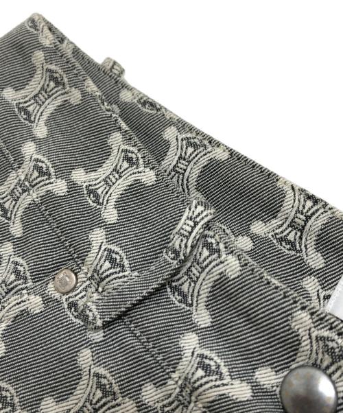CELINE（セリーヌ）CELINE (セリーヌ) 総柄パンツ グレー サイズ:36の古着・服飾アイテム