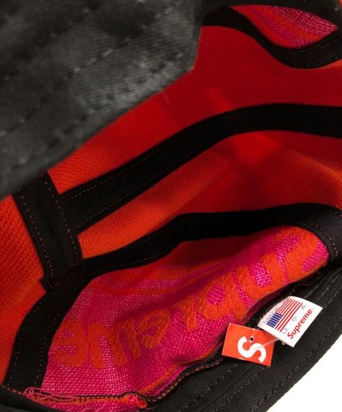 SUPREME（シュプリーム）Supreme (シュプリーム) Raffia Woven Logo Camp Cap ピンクの古着・服飾アイテム