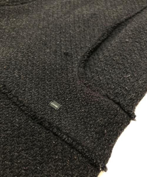 CHANEL（シャネル）CHANEL (シャネル) ウールノースリーブワンピース ブラック サイズ:38の古着・服飾アイテム
