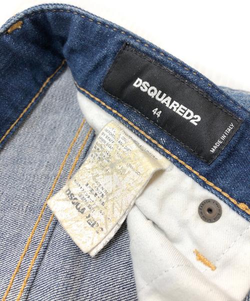 DSQUARED2（ディースクエアード）DSQUARED2 (ディースクエアード) ダメージ加工デニムパンツ インディゴ サイズ:44の古着・服飾アイテム