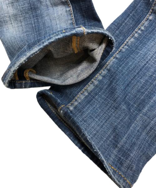 DSQUARED2（ディースクエアード）DSQUARED2 (ディースクエアード) ダメージ加工デニムパンツ インディゴ サイズ:44の古着・服飾アイテム