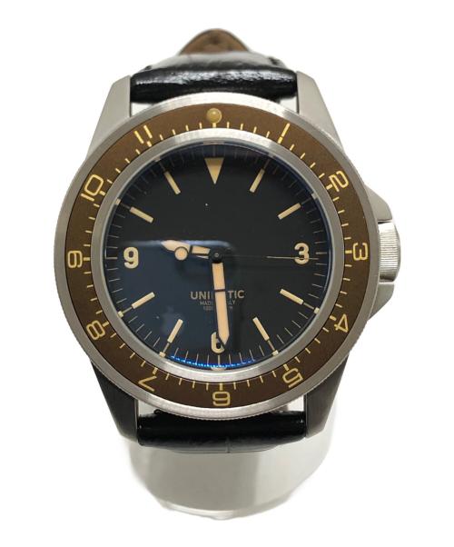UNIMATIC（ウニマティック）UNIMATIC (ウニマティック) BIOTOP (ビオトープ) 腕時計 ブラックの古着・服飾アイテム