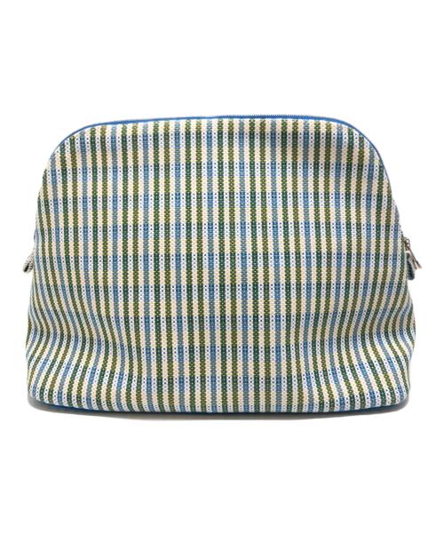 HERMES（エルメス）HERMES (エルメス) ボリードポーチ ブルーの古着・服飾アイテム