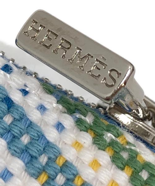 HERMES（エルメス）HERMES (エルメス) ボリードポーチ ブルーの古着・服飾アイテム