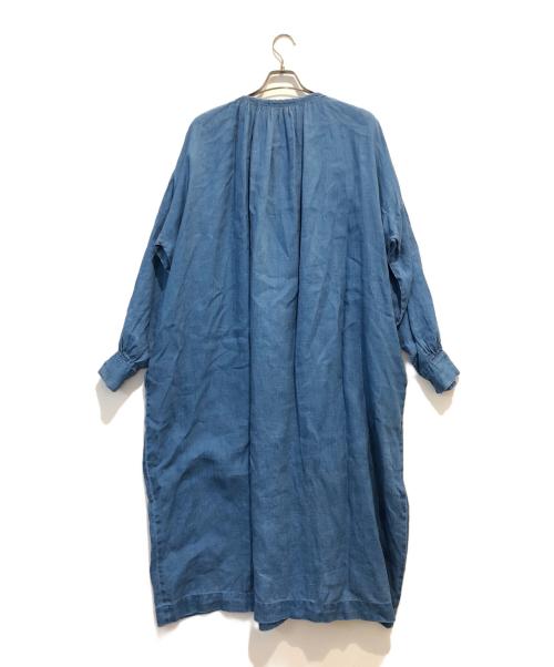 ICHI Antiquites（イチアンティークス）ichi antiquites (イチアンティークス) リネンワンピース インディゴ サイズ:表記なしの古着・服飾アイテム
