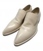 JIL SANDERジルサンダー）の古着「ポインテッドトゥスリッポンローファー」｜ベージュ