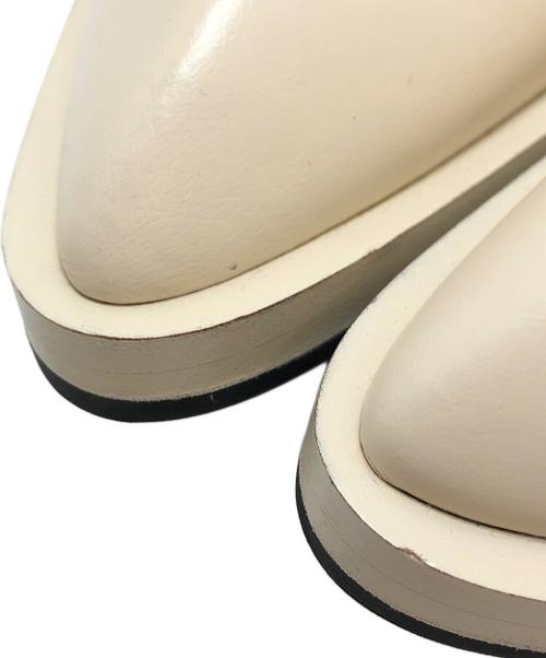 JIL SANDER（ジルサンダー）JIL SANDER (ジルサンダー) ポインテッドトゥスリッポンローファー ベージュ サイズ:35の古着・服飾アイテム