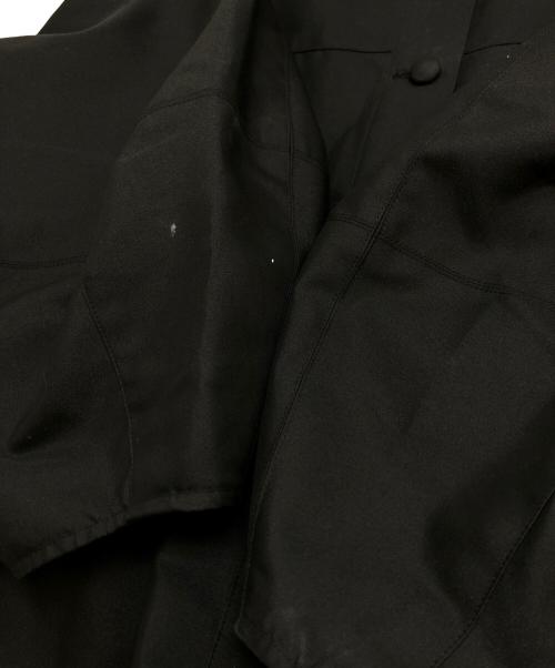 TSURU by MARIKO OIKAWA（ツルバイマリコオイカワ）TSURU by MARIKO OIKAWA (ツルバイマリコオイカワ) ランタンスリーブノーカラージャケット ブラック サイズ:表記なしの古着・服飾アイテム