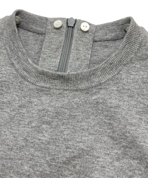 ESTNATION（エストネーション）ESTNATION (エストネーション) 2WAY襟付きニット グレー サイズ:FREEの古着・服飾アイテム