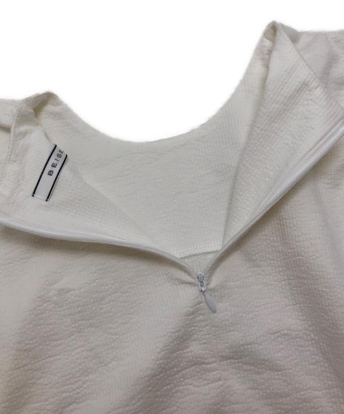 BEIGE（ベイジ）BEIGE (ベイジ) 【洗える】SCALA / コットンリネンボリュームスリーブトップス ホワイト サイズ:4の古着・服飾アイテム