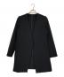 SOEJU（ソージュ）の古着「ストレッチファインロングノーカラージャケット」｜ブラック