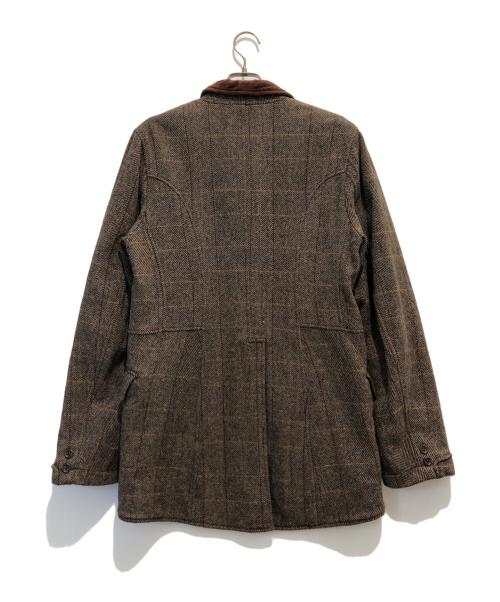 Garments Engineered（エンジニアド ガーメンツ）Garments Engineered (エンジニアド ガーメンツ) ベロア襟ツイードジャケット ブラウン サイズ:Mの古着・服飾アイテム
