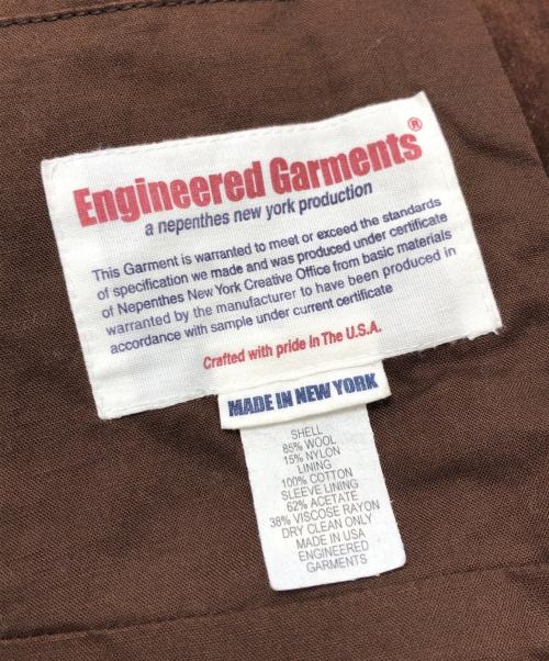 Garments Engineered（エンジニアド ガーメンツ）Garments Engineered (エンジニアド ガーメンツ) ベロア襟ツイードジャケット ブラウン サイズ:Mの古着・服飾アイテム
