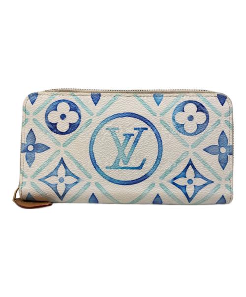 LOUIS VUITTON（ルイ ヴィトン）LOUIS VUITTON (ルイ ヴィトン) モノグラム　タイル ジッピーウォレット ブルーの古着・服飾アイテム