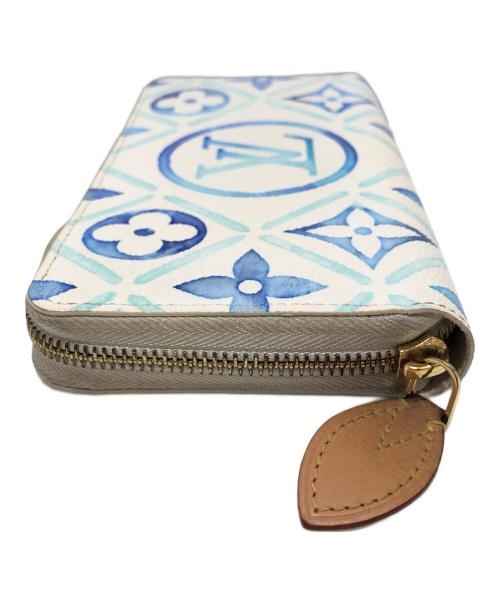 LOUIS VUITTON（ルイ ヴィトン）LOUIS VUITTON (ルイ ヴィトン) モノグラム　タイル ジッピーウォレット ブルーの古着・服飾アイテム