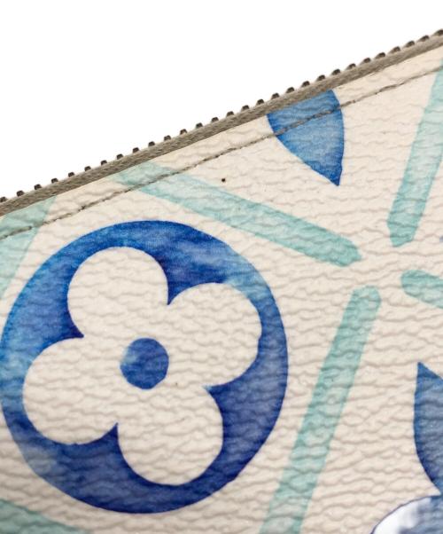LOUIS VUITTON（ルイ ヴィトン）LOUIS VUITTON (ルイ ヴィトン) モノグラム　タイル ジッピーウォレット ブルーの古着・服飾アイテム