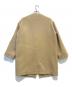 DANTON (ダントン) WOOL LIGHT PILE ノーカラーロングコート ベージュ サイズ:36：14000円