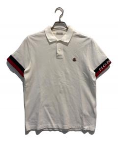 中古・古着通販】MONCLER (モンクレール) ポロシャツ ホワイト サイズ