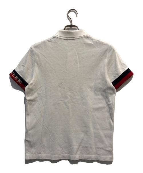 MONCLER（モンクレール）MONCLER (モンクレール) ポロシャツ ホワイト サイズ:Sの古着・服飾アイテム
