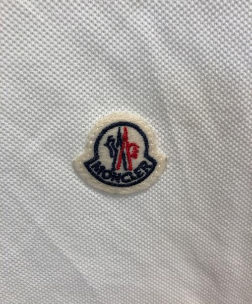 MONCLER（モンクレール）MONCLER (モンクレール) ポロシャツ ホワイト サイズ:Sの古着・服飾アイテム