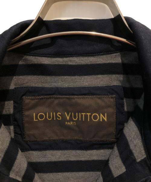 LOUIS VUITTON（ルイ ヴィトン）LOUIS VUITTON (ルイ ヴィトン) ボーダーポロシャツ ネイビー サイズ:Mの古着・服飾アイテム