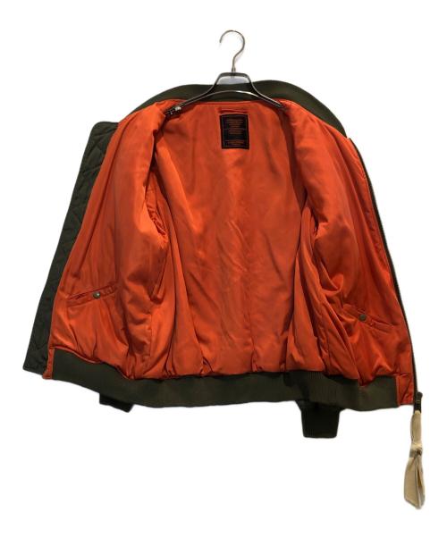 Candy Stripper（キャンディーストリッパー）Candy Stripper (キャンディーストリッパー) プリントMA-1ジャケット カーキ サイズ:2の古着・服飾アイテム