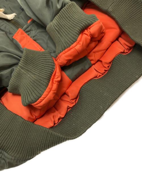 Candy Stripper（キャンディーストリッパー）Candy Stripper (キャンディーストリッパー) プリントMA-1ジャケット カーキ サイズ:2の古着・服飾アイテム